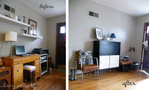 ENTRY WALL BEFORE AND AFTER