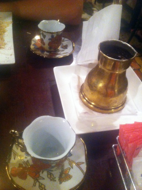 BRASS COFFEE POT