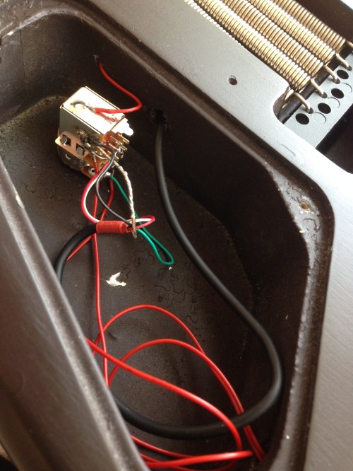 Completed wiring for push-pull volume pot